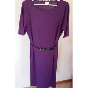 Lularoe Julia Dress Purple, eggplant XLarge EUC